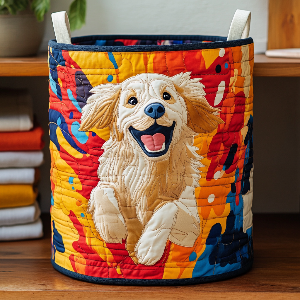 Happy Fetch Quilted Laundry Basket Perfect Quilted Laundry Basket Gift for Family and Friends