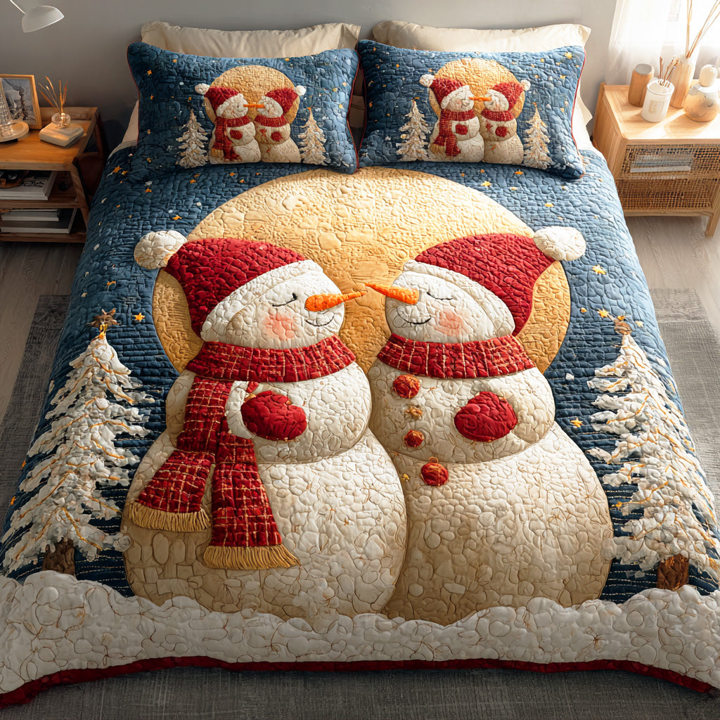 Happy Frost Garden Quilted Bedding Set Christmas Comforter Mother In Law Presents Christmas
