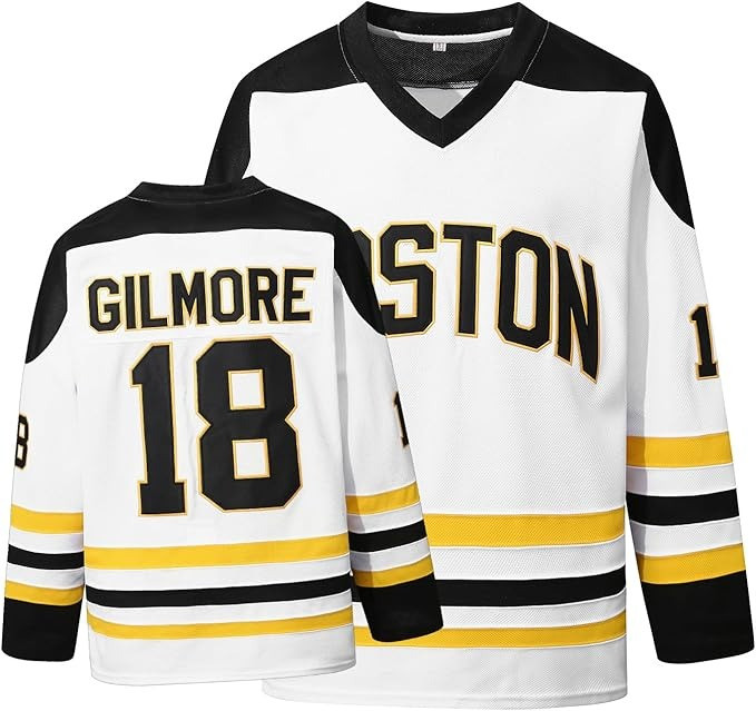 Happy Gilmore Jersey Shirt Boston Hockey #18 Adam Sandler Shirt Gift For Movie Fans