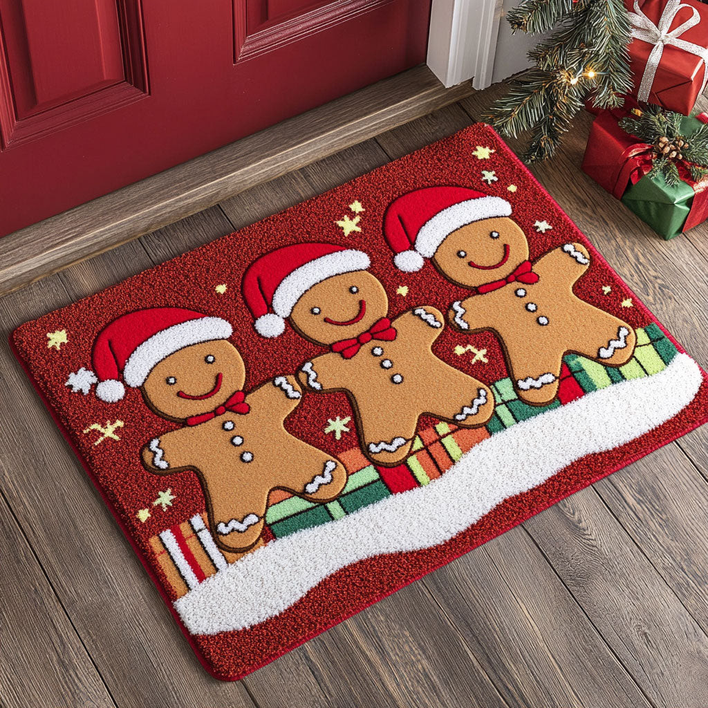 Happy Ginger Doormat Perfect Gift For Friends and Family on Christmas Day