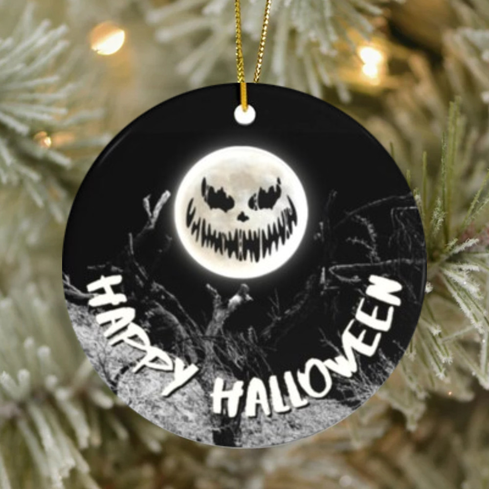 Happy Halloween Ornament Hanging Halloween Tree Spooky Ornament Decorations