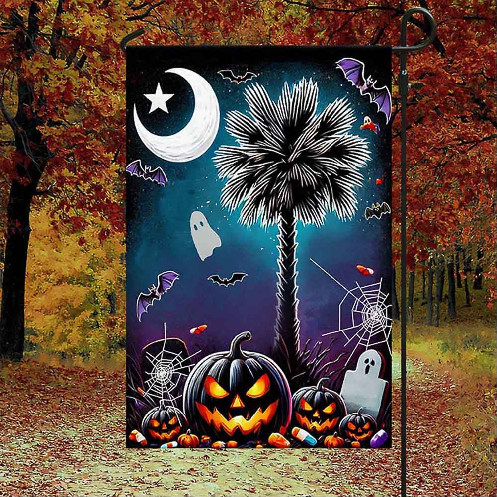 Happy Halloween South Carolina Flag Best Gift For Friends and Family on Halloween Day