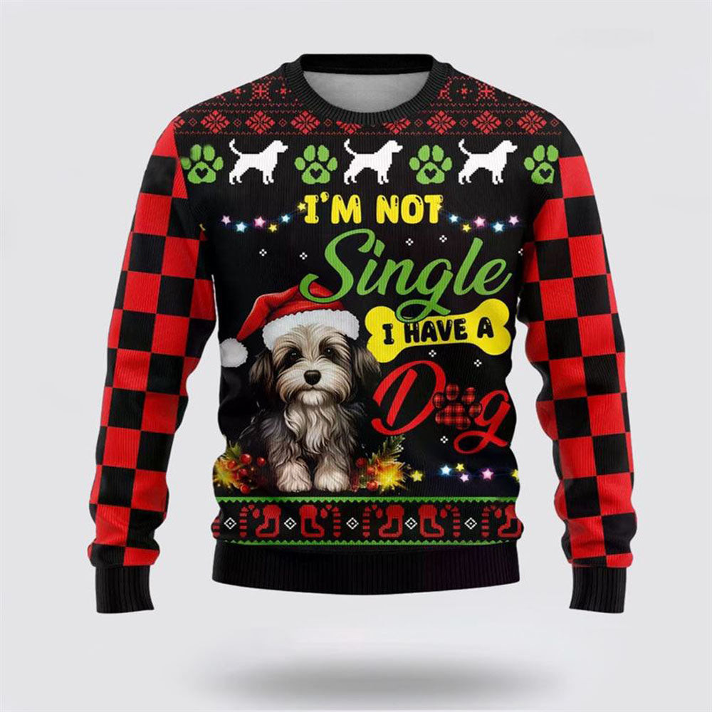 Happy Havanese Dog Ugly Christmas Sweater Christmas Gift For Dog Love