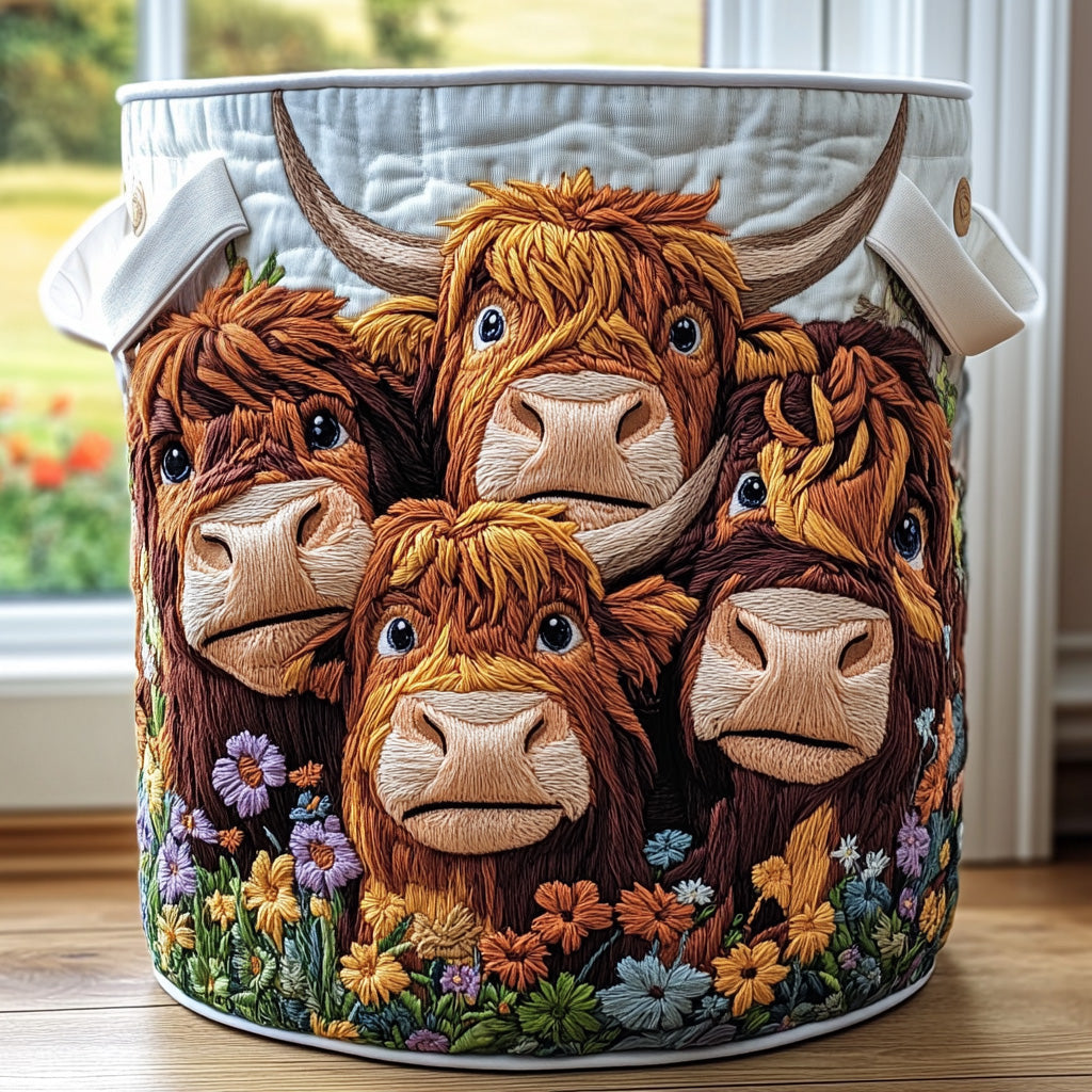 Happy Herd Quilted Laundry Basket Best Gift For Him