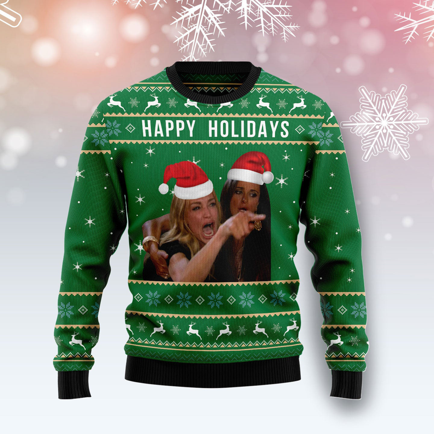 Happy Holiday Ugly Christmas Sweater Funny Christmas Sweater Xmas Gifts For Best Friends