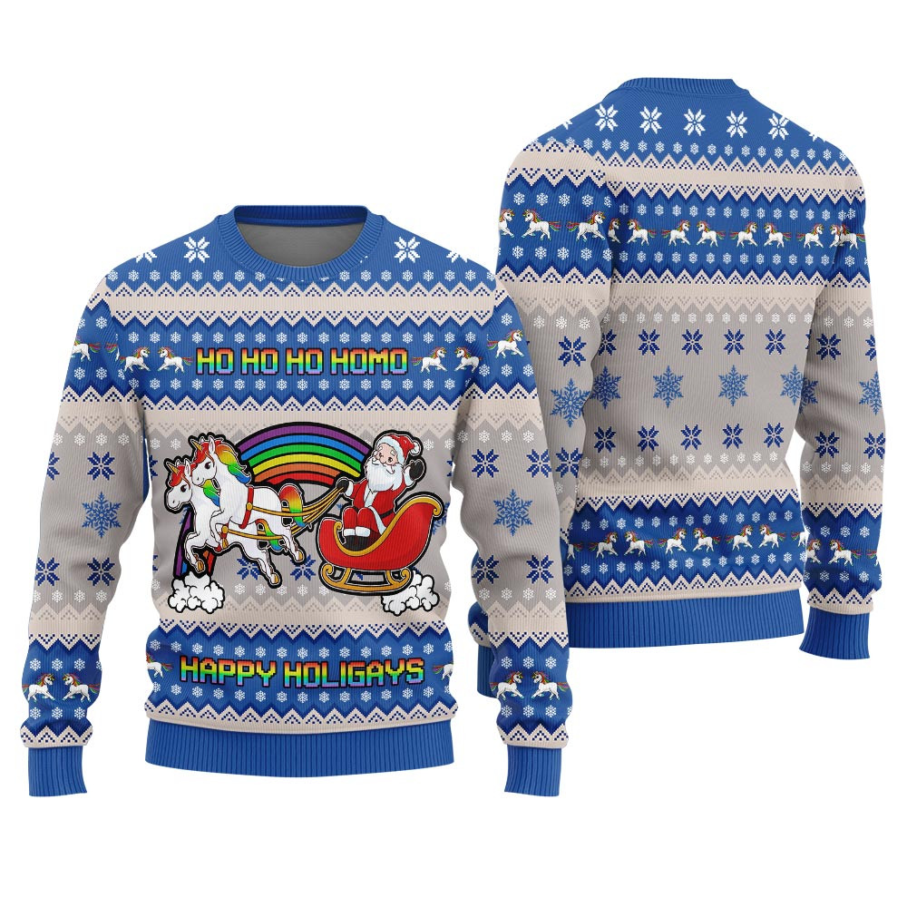 Happy Holigays Ugly Christmas Sweater Exclusive Holiday Sweater Merch for Gift Giving
