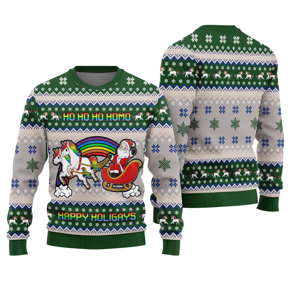 Happy Holigays Ugly Christmas Sweater For Women Seasonal Gift Merch for Cozy Christmas Vibes