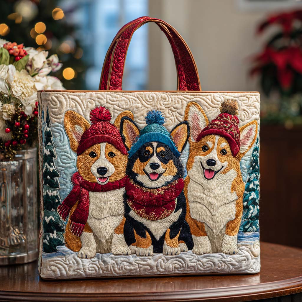 Happy Paws Quilted Tote Bag Cool Gifts For Pet Lovers