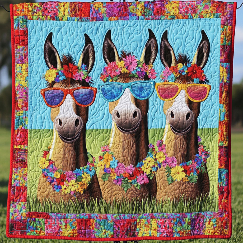 Happy Pigs Quilted Blanket Sofa Couch Throw Blanket Unique Gifts For Farmers