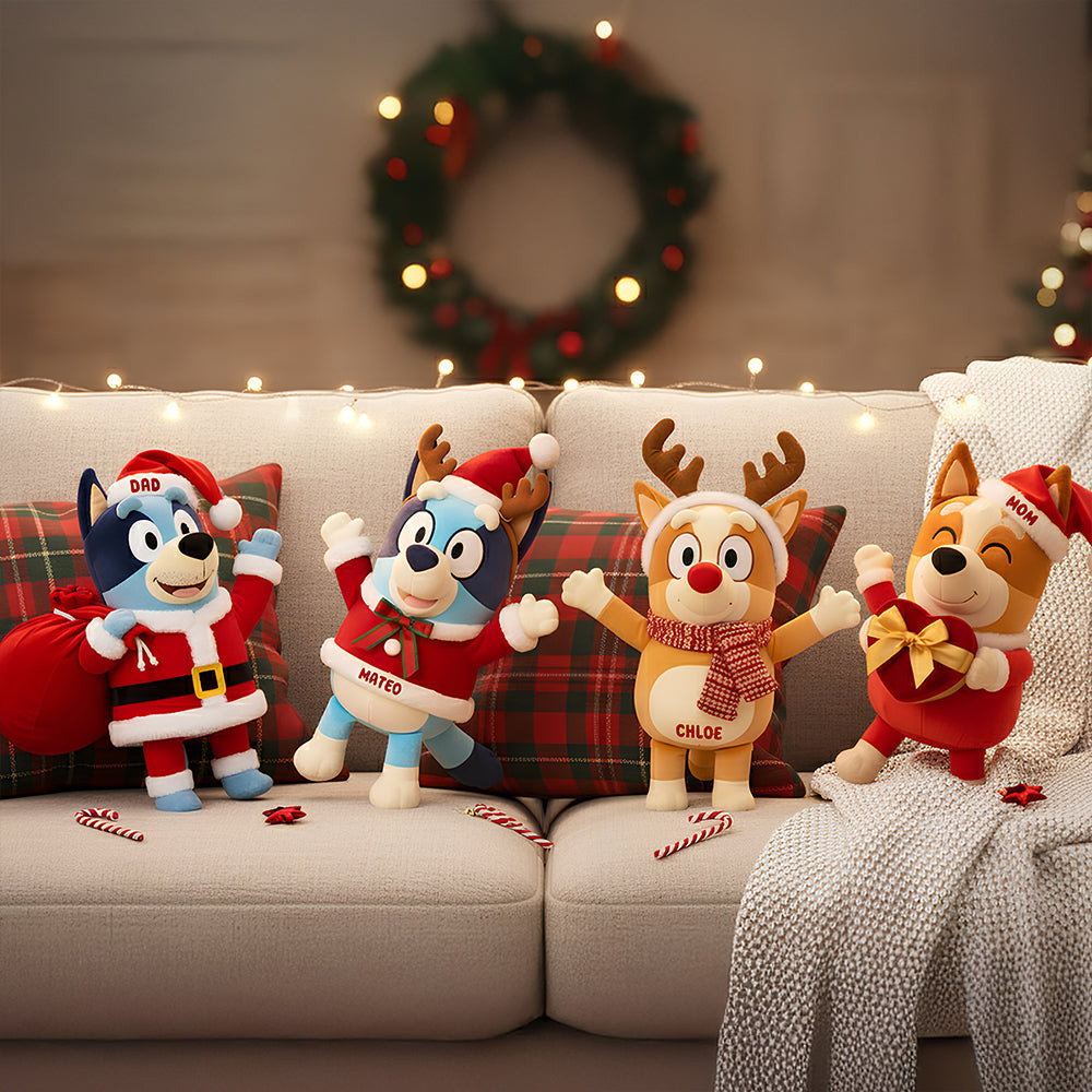 Happy Santa Christmas Pillow Personalized Gifts - Personalized Funny Christmas Gift For Dad