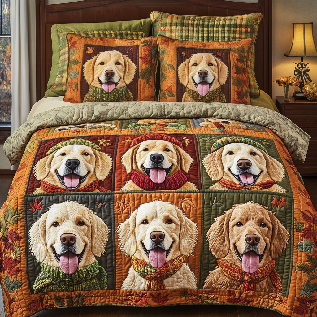 Happy Snuggle Quilted Bedding Set Soft Bedding Set That Makes a Great Christmas Gift