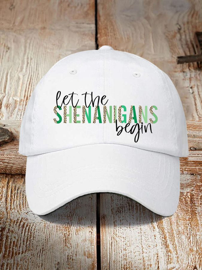 Happy St Patrick's Day Hat Let The Shenanigans Begin Hat Ireland Forever Cap Gifts For Holiday