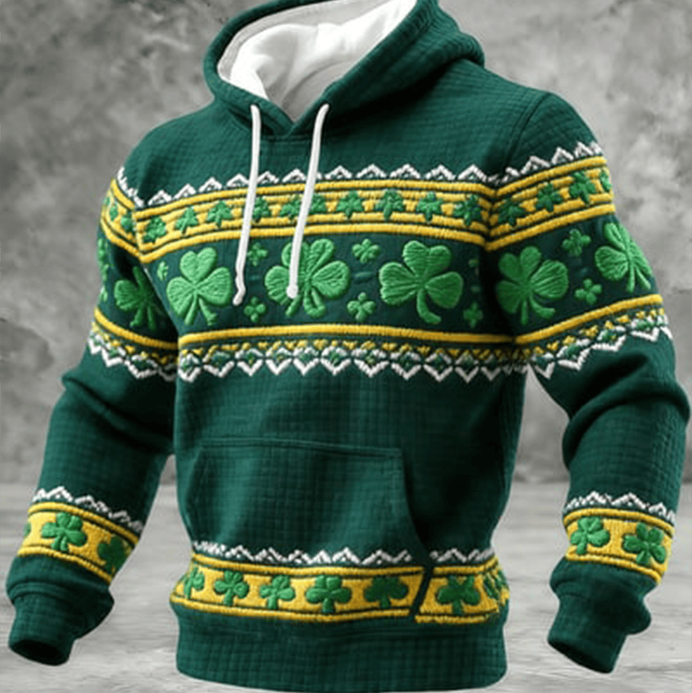 Happy St Patrick's Day Hoodie Saint Patricks Day Hooded Sweatshirt Presents For Him