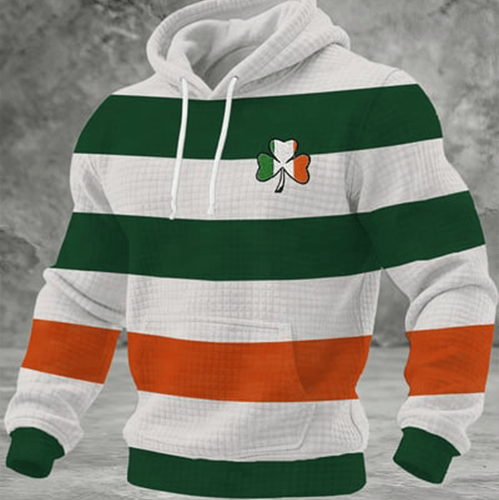 Happy St Patrick's Day Shamrock Hoodie Saint Patrick's Day Hooded Sweatshirt Best Gift Ideas