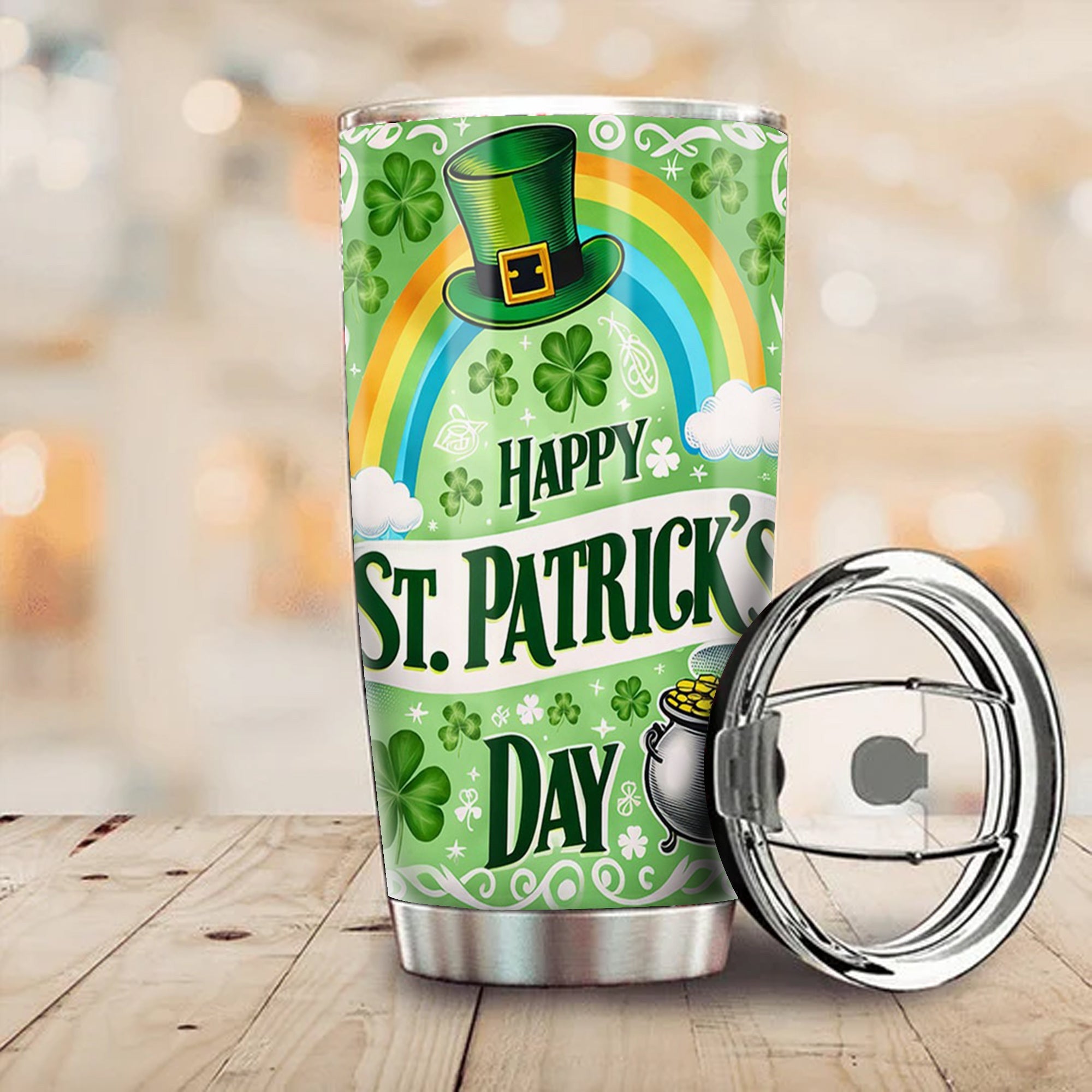 Happy St. Patrick's Day Tumbler Saint Patricks Day Tumbler Cups Gifts For Irish Happy St. Patrick's Day Tumbler Saint Patricks Day Tumbler Cups Gifts For Irish