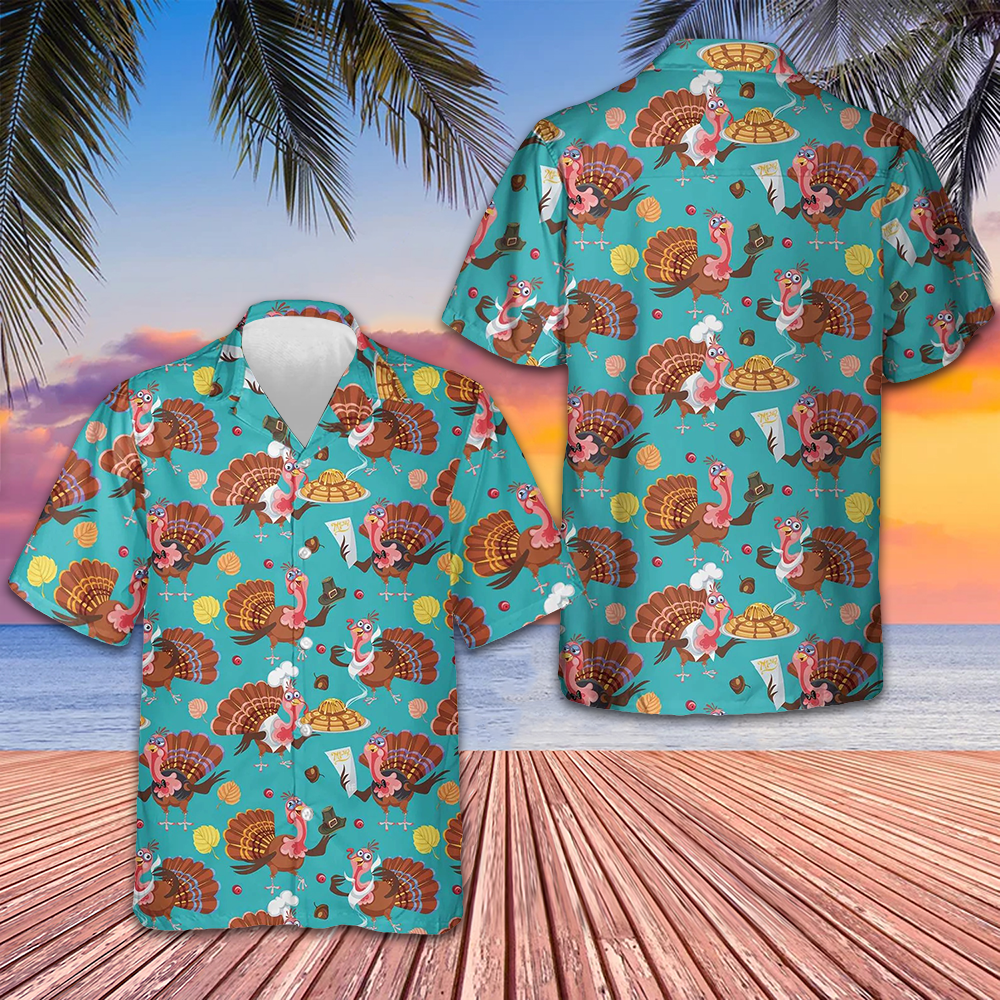 Happy Thanksgiving Turkeys Chef Hawaiian Shirt Funny Turkey Shirt Thanksgiving Gift Ideas Happy Thanksgiving Turkeys Chef Hawaiian Shirt Funny Turkey Shirt Thanksgiving Gift Ideas