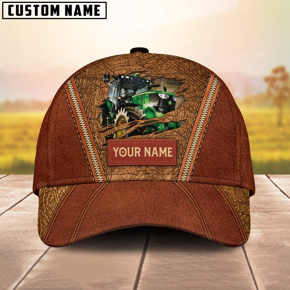 Happy Tractor Customized Name Cap Farm Cap Farmer Baseball Cap Gift For Farmer