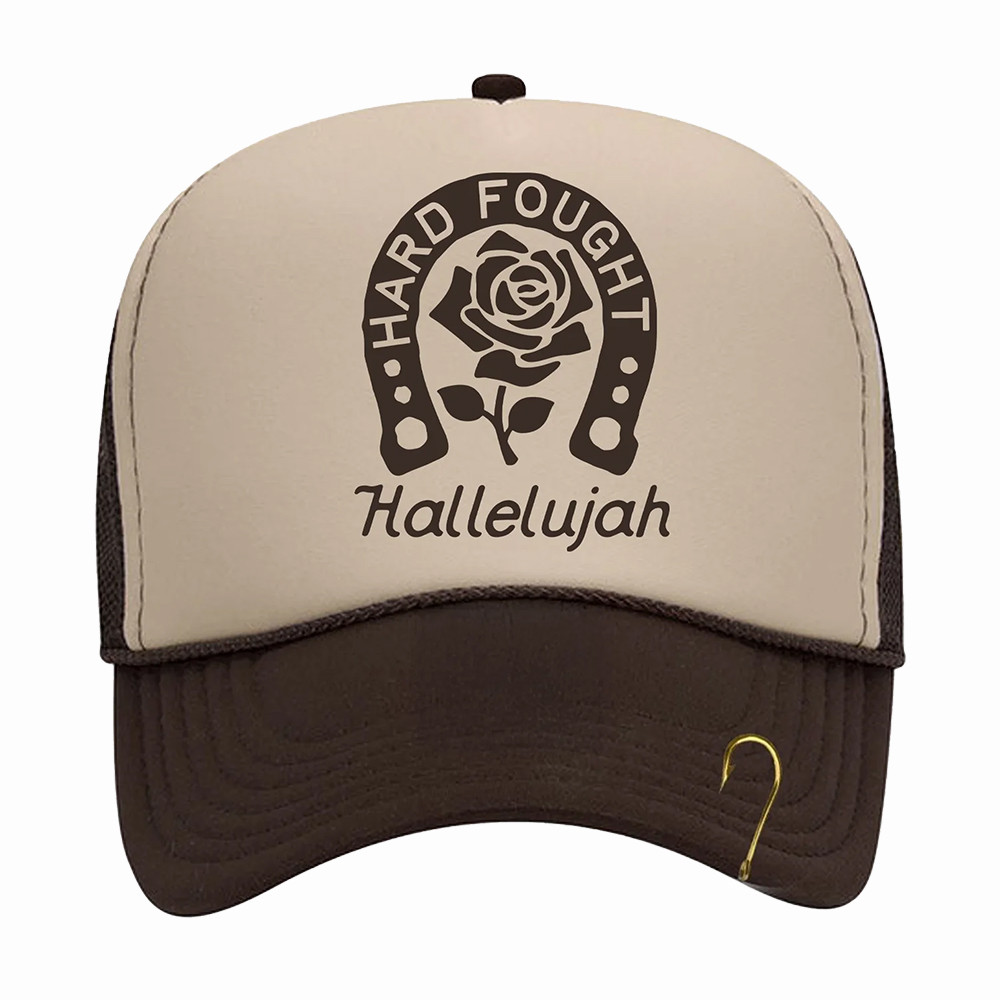 Hard Fought Hallelujah Brandon Lake Rose Hat Brandon Lake Cap Cool Gift For Fans