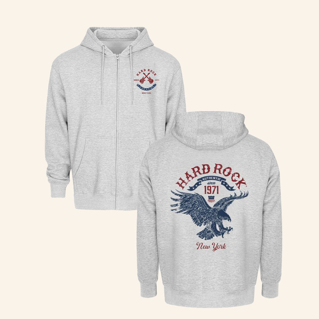 Hard Rock Merch Eagle Guitar Zip Up Hoodie Gift Ideas For Husband Hard Rock Merch Eagle Guitar Zip Up Hoodie Gift Ideas For Husband
