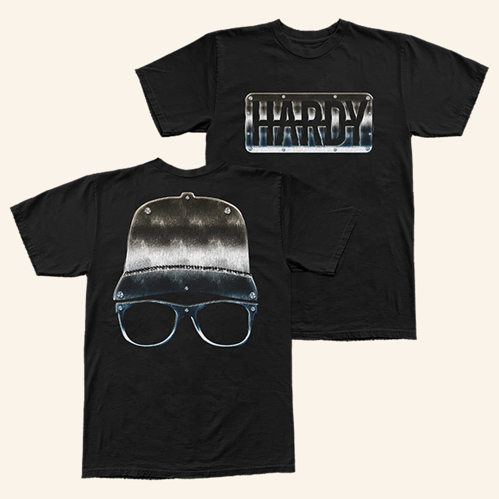 Hardy Merch Chrome Black T-Shirt Music Lover Gift Ideas For Him