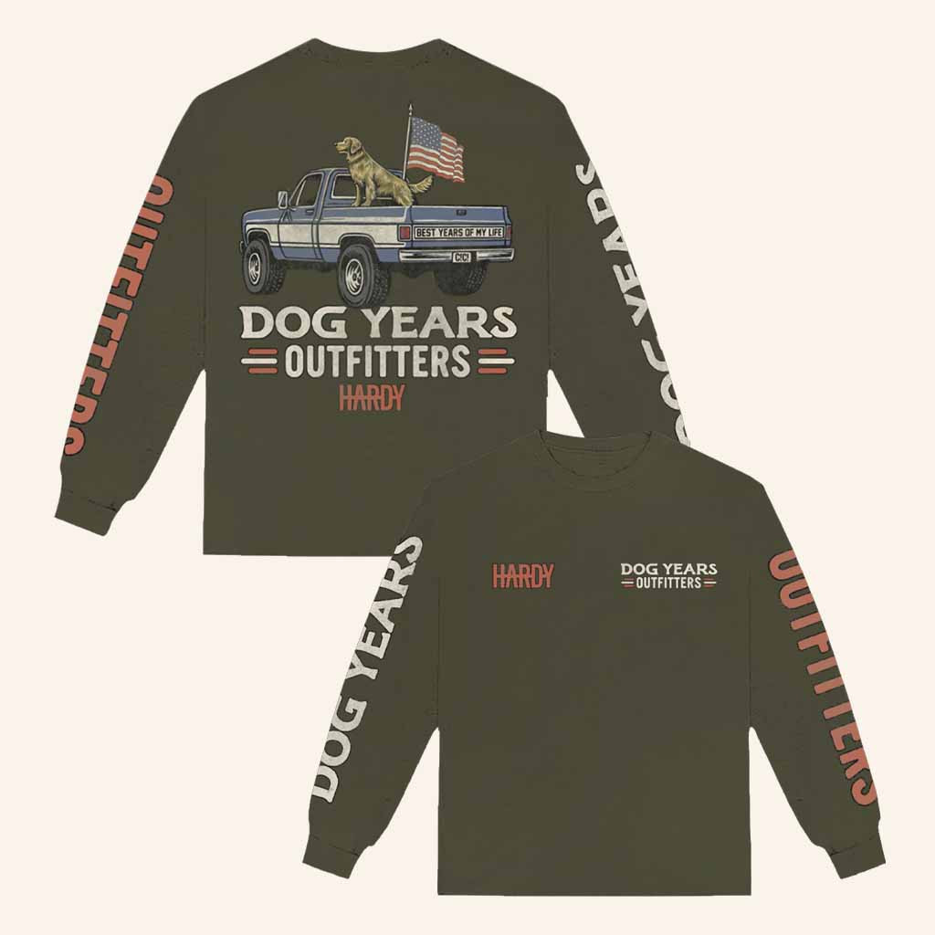 Hardy Merch Dog Years Outfitters Long Sleeve Shirt Christmas Gift Ideas For Dog Lovers