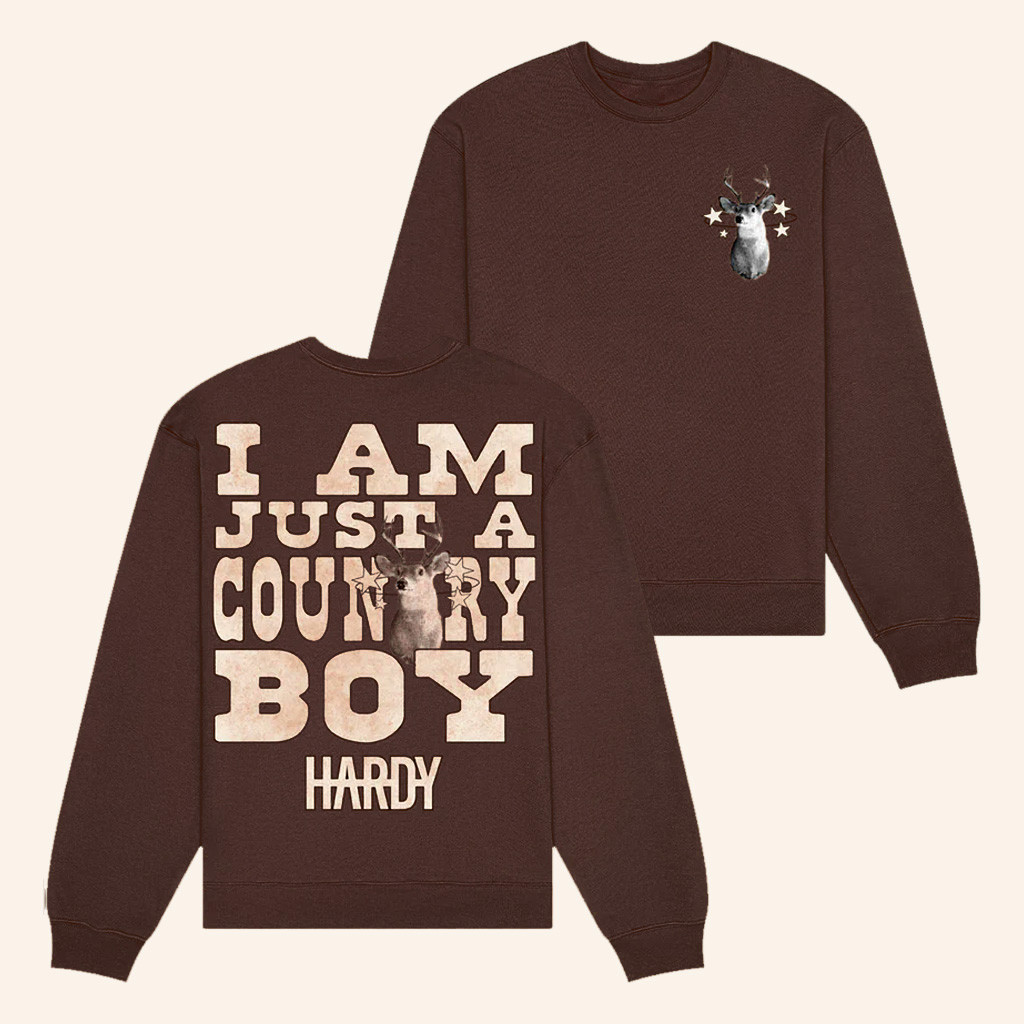 Hardy Merch I Am Just a Country Boy Sweatshirt Presents For Music Lovers