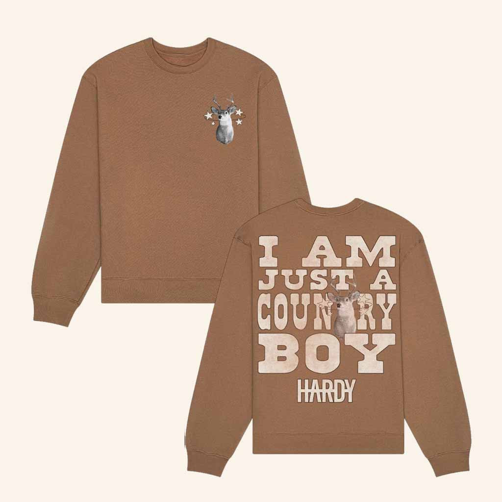 Hardy Merch Reindeer I Am Just A Country Boy Sweatshirt Dad Christmas Gifts Hardy Merch Reindeer I Am Just A Country Boy Sweatshirt Dad Christmas Gifts