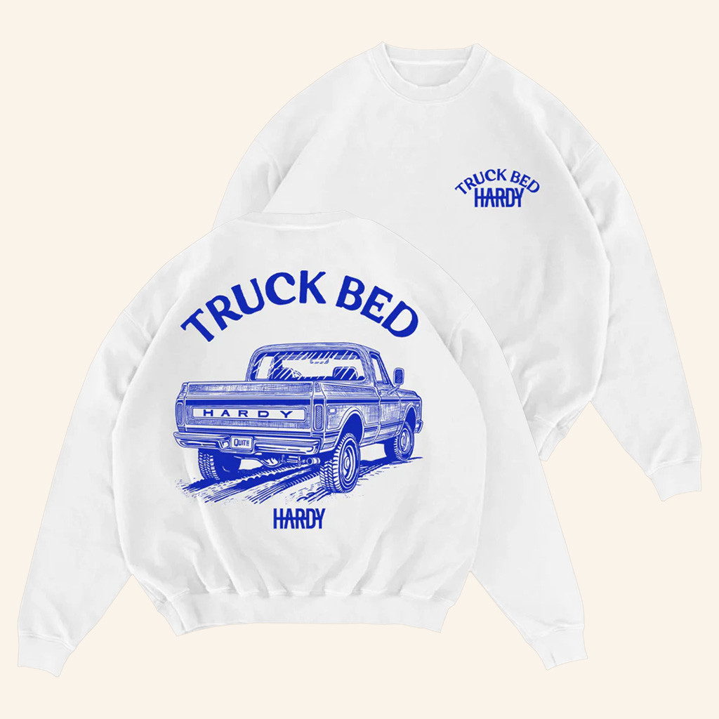 Hardy Merch Truck Bed Sweatshirt Unique Gifts For Music Lovers