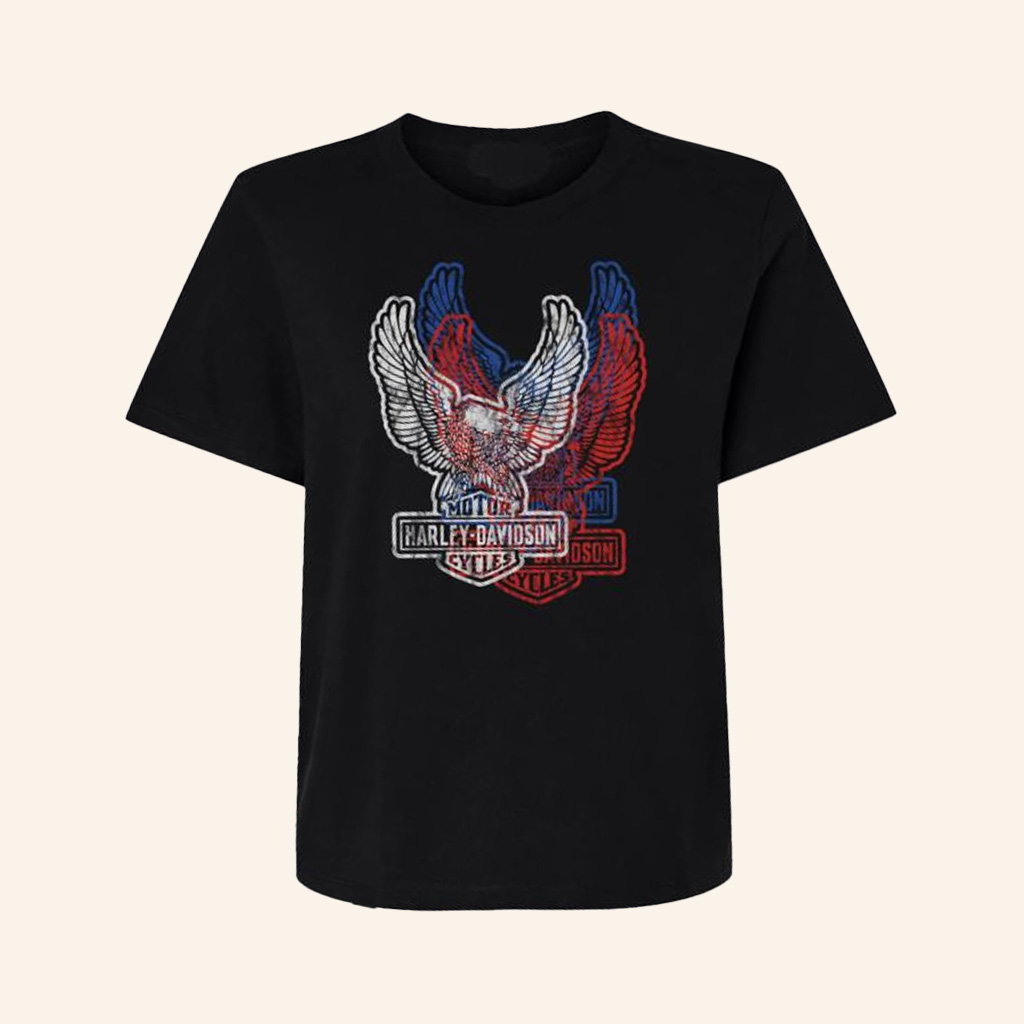 Harley Davidson Merch Upswept Eagle Americana Midi Shirt Best Birthday Gift For Son Harley Davidson Merch Upswept Eagle Americana Midi Shirt Best Birthday Gift For Son