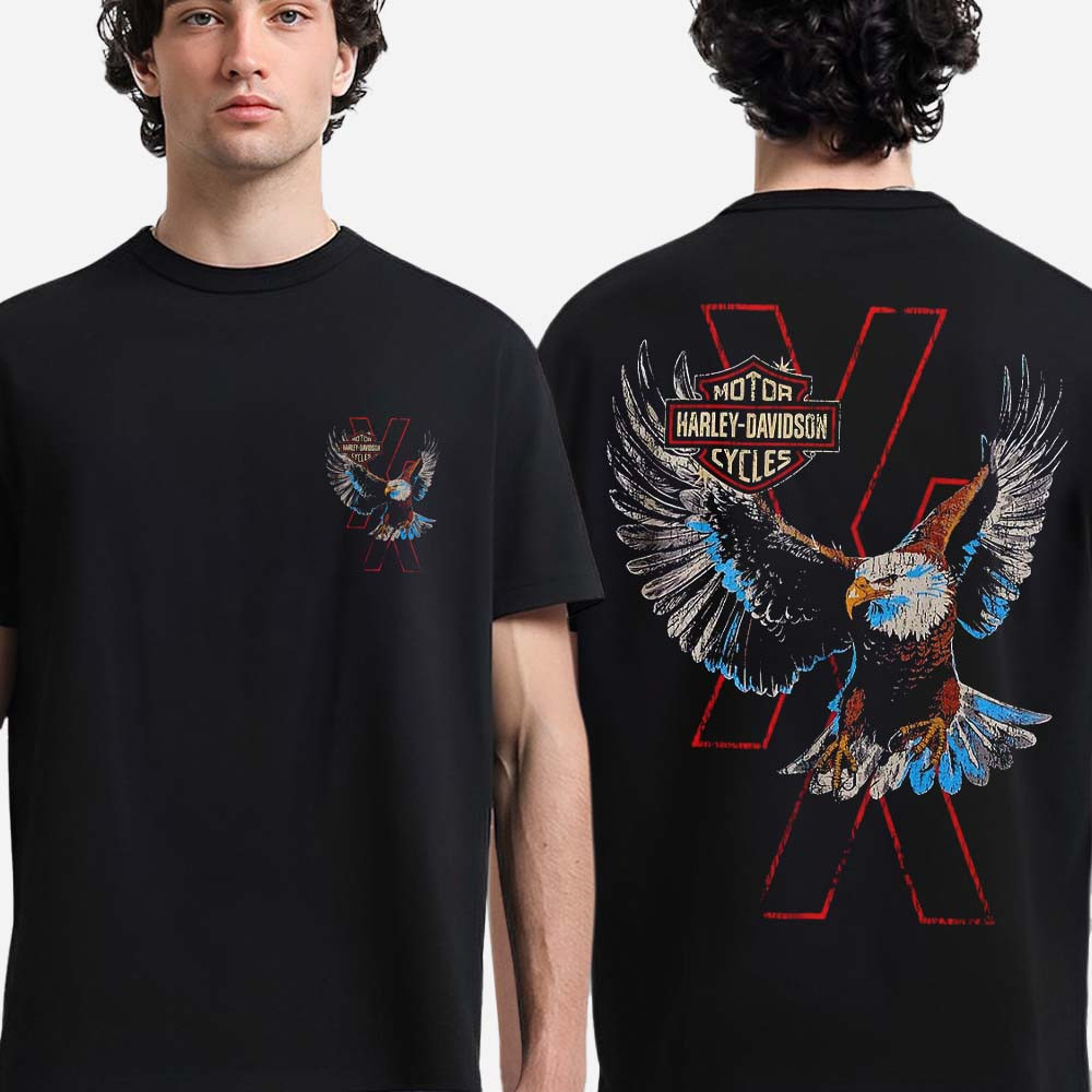Harley Davidson x MGK Lost Americana Eagle T-Shirt MGK Merch Rap Fans Gift