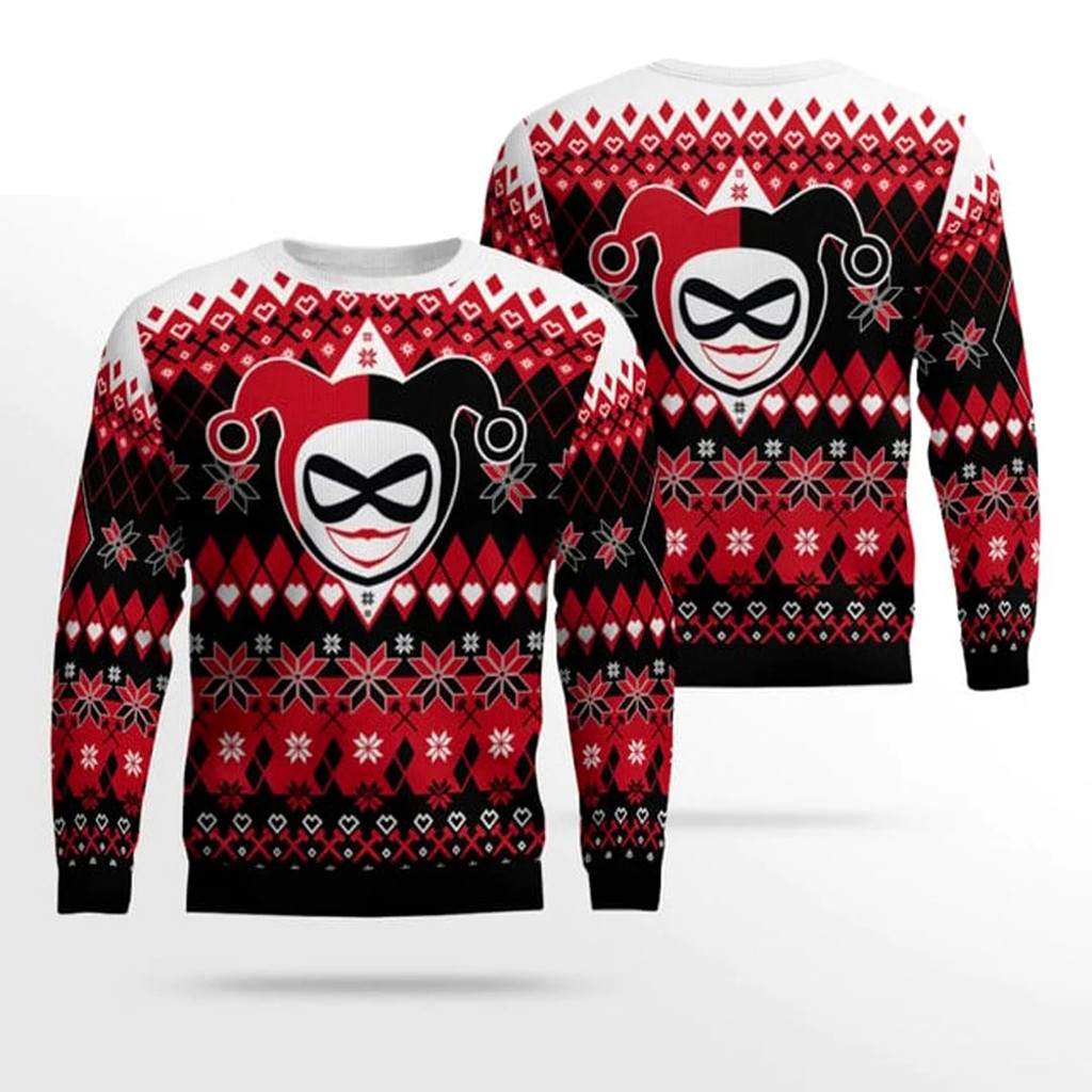 Harley Quinn Happy Harley Days Christmas Ugly Sweater Xmas Gifts For Him Harley Quinn Happy Harley Days Christmas Ugly Sweater Xmas Gifts For Him