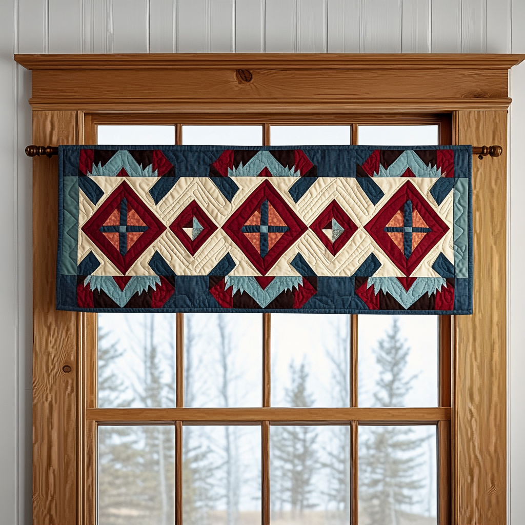 Harmony Horizon Quilted Valance Front Entryway Ideas Native Gifts For Men Women