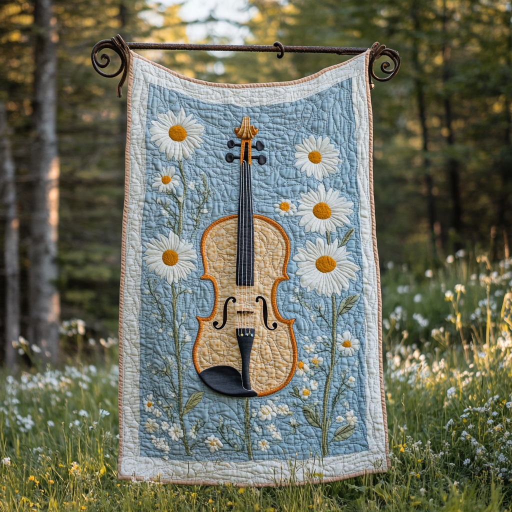 Harmony in Bloom Quilted Blanket Musical Gifts For Adults