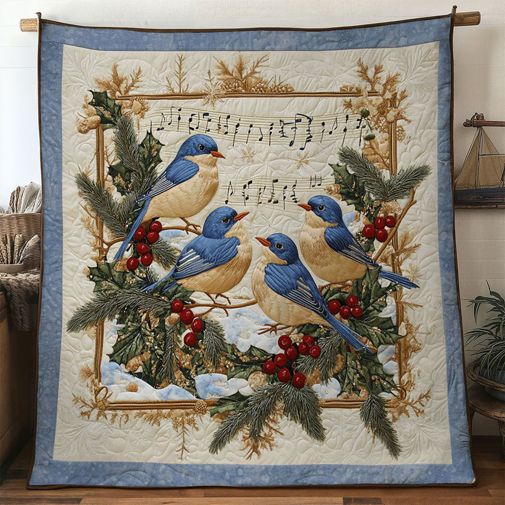 Harmony Song Bluebird Quilt Thoughtful Quilt Blanket Gift for Loved Ones