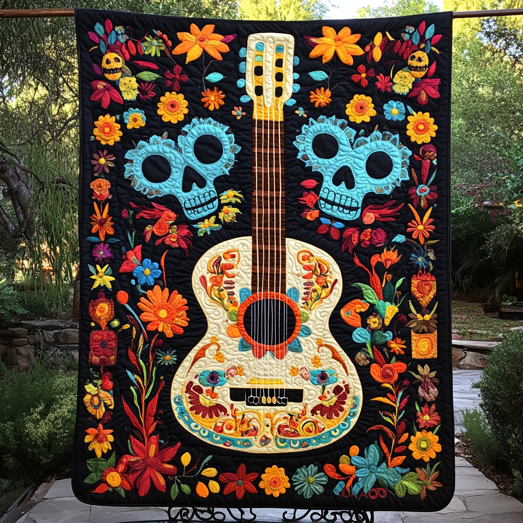 Harmony Vibes Quilted Blanket Musical Gifts For Adults