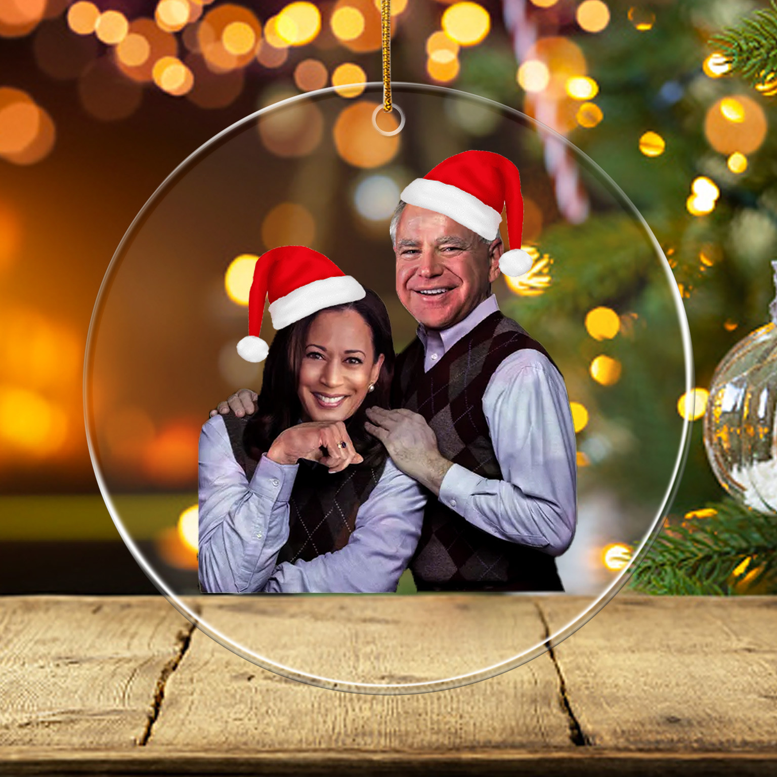 Harris Walz Ornament Kamala Harris 2024 For President Political Ornament