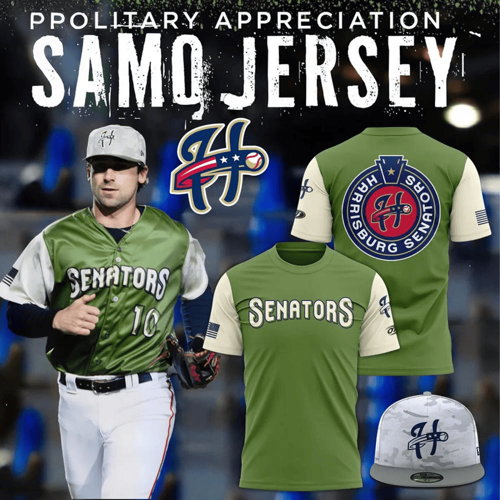 Harrisburg Senators Military Appreciation Limited Edition T-Shirt Unique Gifts For Baseball Fans