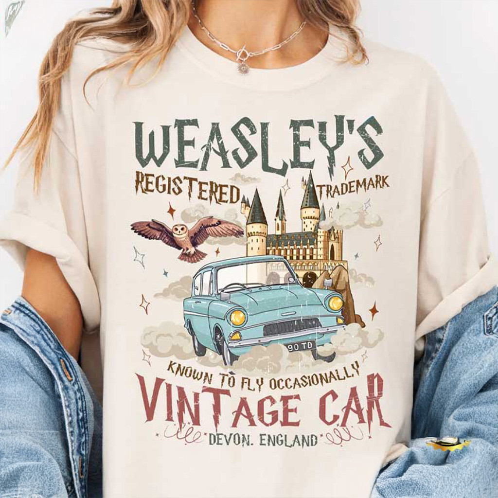 Harry Potter Wizard Flying Car Bookish Magical Adventure T-Shirt Gifts For Sister Harry Potter Wizard Flying Car Bookish Magical Adventure T-Shirt Gifts For Sister