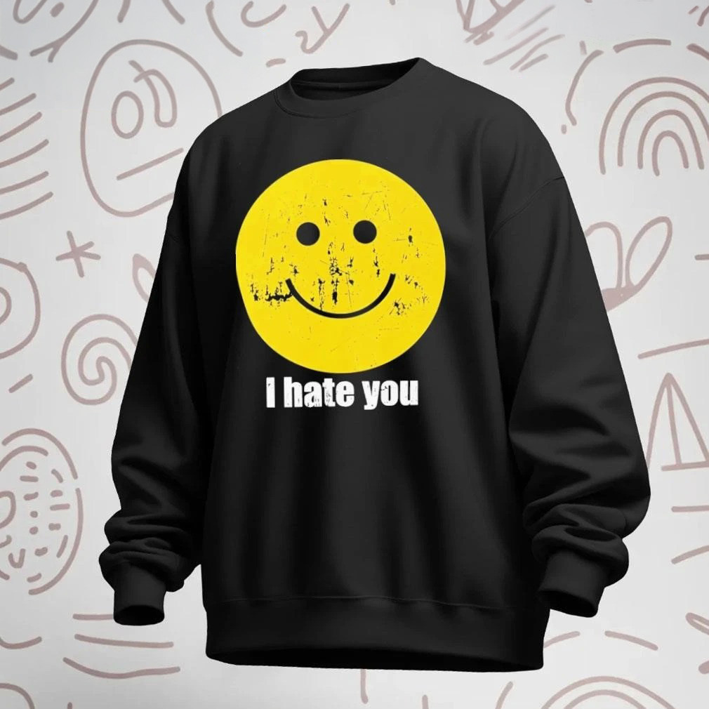 Harry Styles I Hate You Sweatshirt Smiley Face Merch Fan Gear Trending Music Shirt Best Gift For Fans