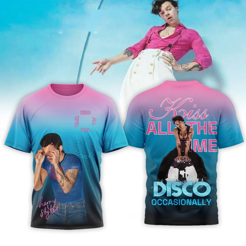 Harry Styles Kiss All The Time Fine Line Era Disco Occasionally Shirt Presents For Boyfriend