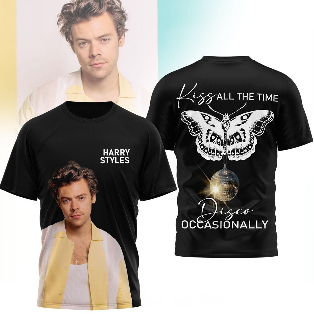 Harry Styles Kiss All The Time T-Shirt Harry Styles Merch Birthday Gifts For Music Lovers