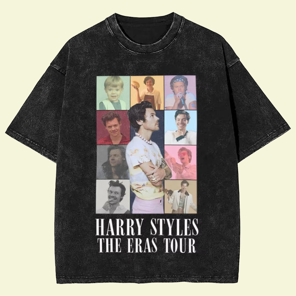Harry Styles Merch Harry Styles The Eras Tour Wash T-Shirt Gifts For Music Fans