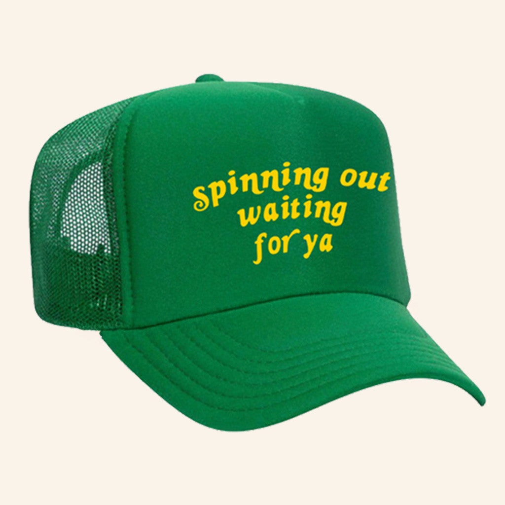 Harry Styles Merch New 2025 Spinning Out Waiting For Ya Green Trucker Hat Gifts For Him Harry Styles Merch New 2025 Spinning Out Waiting For Ya Green Trucker Hat Gifts For Him