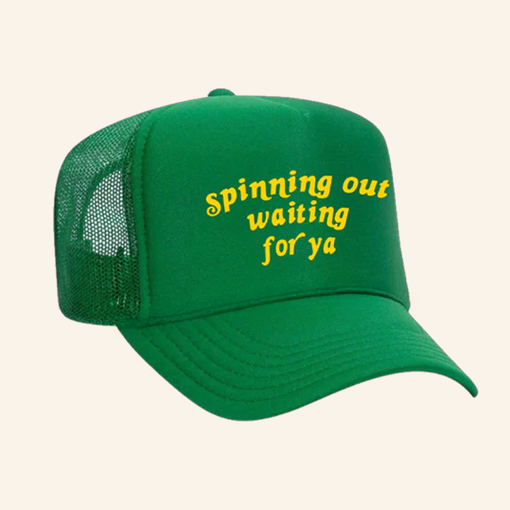 Harry Styles Merch Spinning Out Waiting For Ya Trucker Hat Best Gifts For Boyfriend