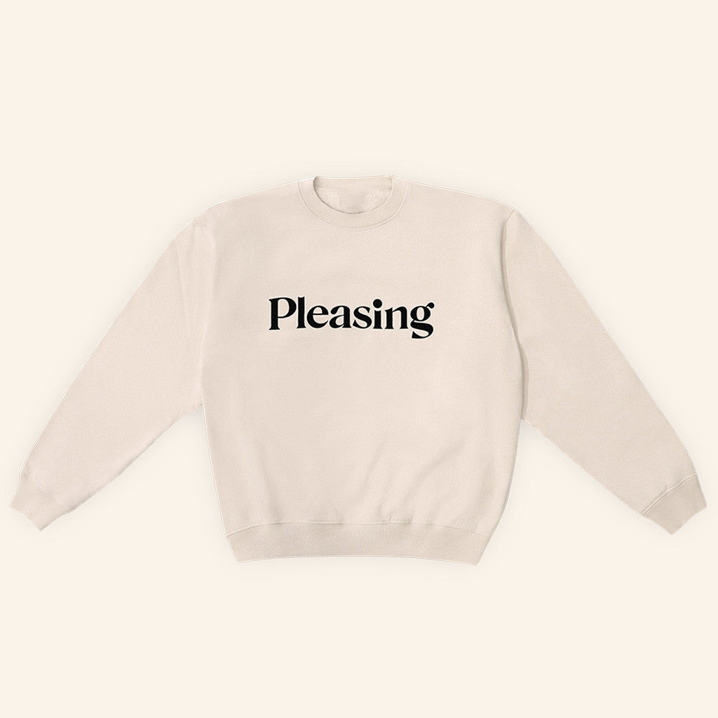 Harry Styles Pleasing Merch Pleasing Crewneck Natural Sweatshirt Gifts For Friends