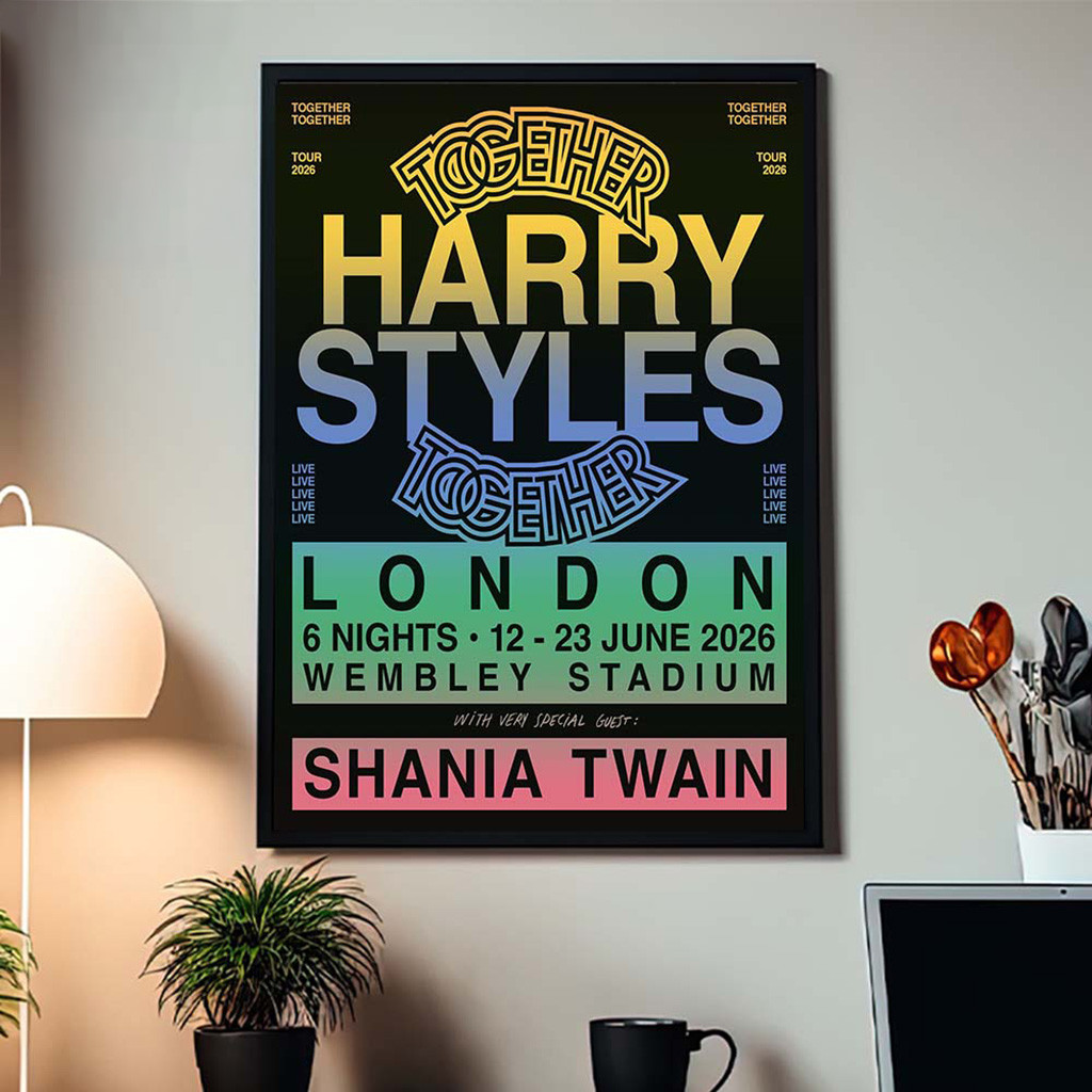 Harry Styles Together Together Tour 2026 London UK At Wembley Stadium From 12 To 23 June Poster