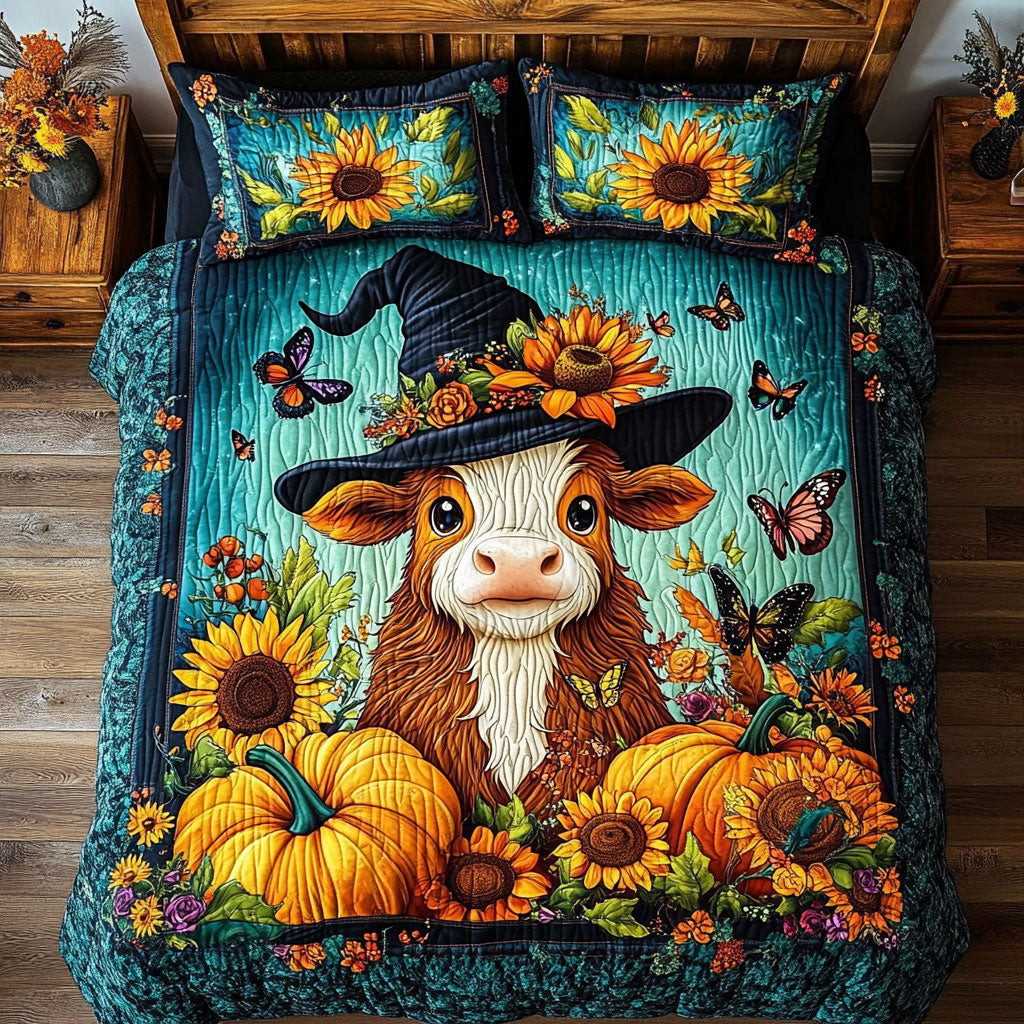 Harvest Cow Delight Bedding Set Best Decoration Gift For Friends and Family on Halloween Day