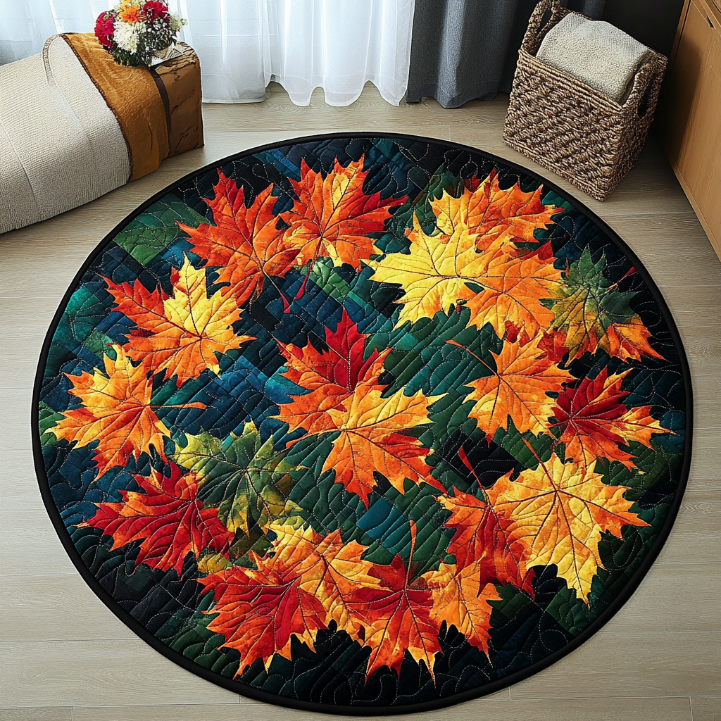 Harvest Delight Quilted Round Mat Home Entrance Decor Ideas Things To Get A Grandma For Christmas
