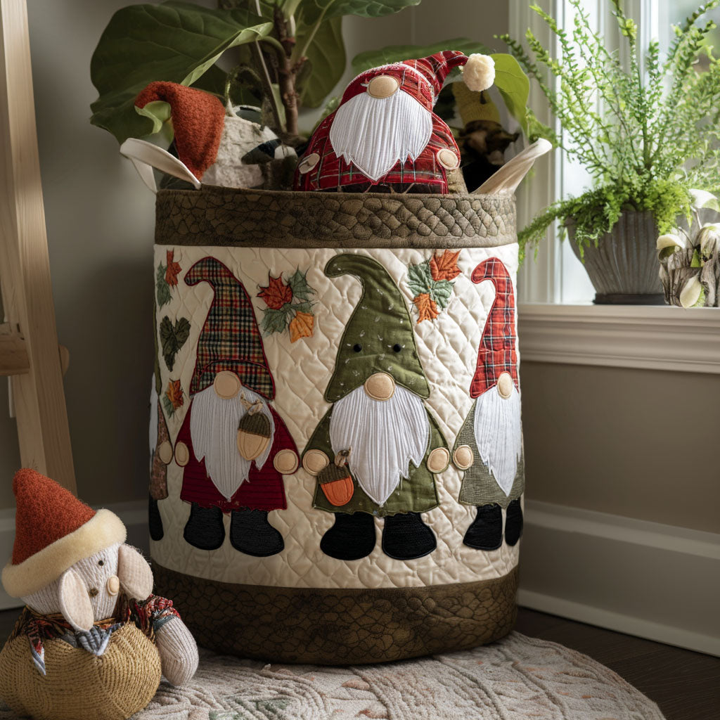 Harvest Hugger Quilted Laundry Basket Perfect Gift For College Dorm
