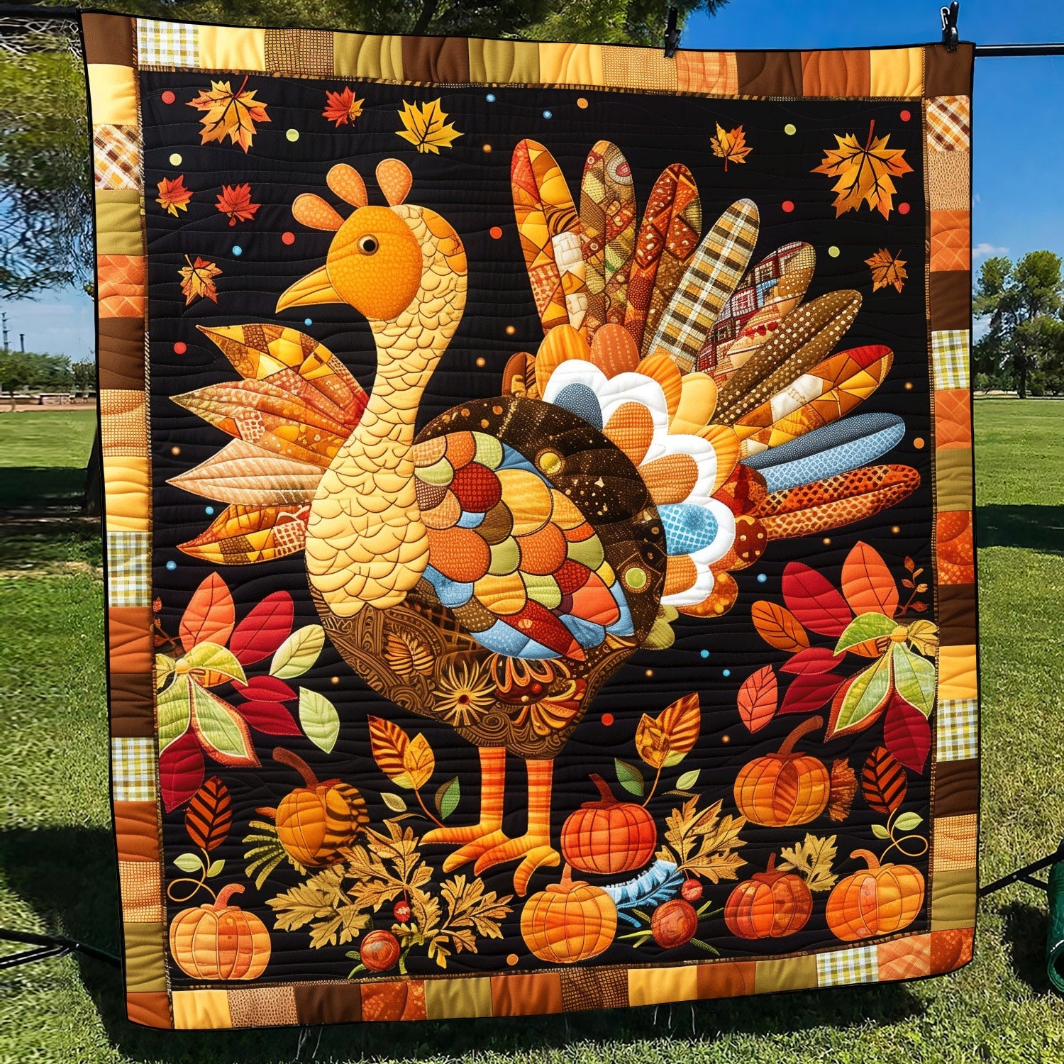 Harvest Joy Quilted Blanket Gift Ideas For Fall